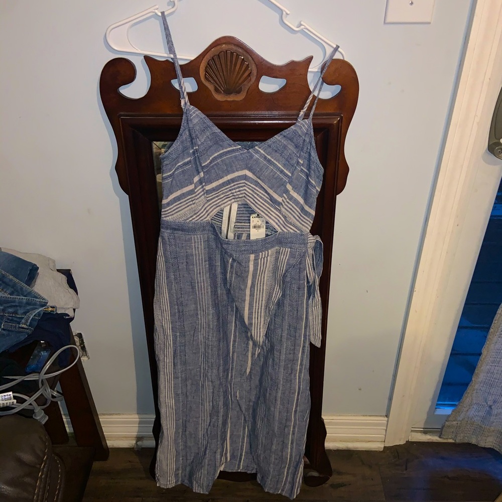 Striped Wrap dress